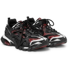 Balenciaga - Track 2 Nylon, Mesh and Rubber Sneakers - Black