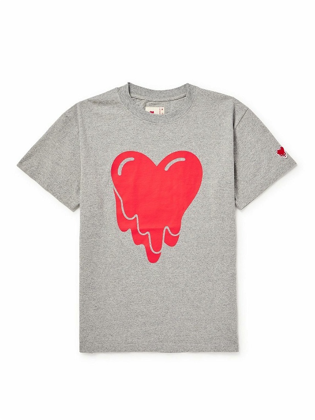 Photo: Emotionally Unavailable - Logo-Print Cotton-Jersey T-Shirt - Gray