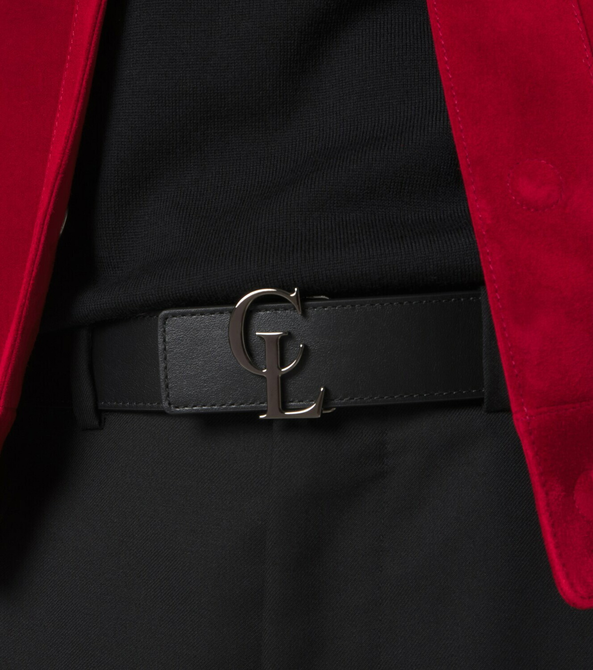 Christian Louboutin CL reversible leather belt