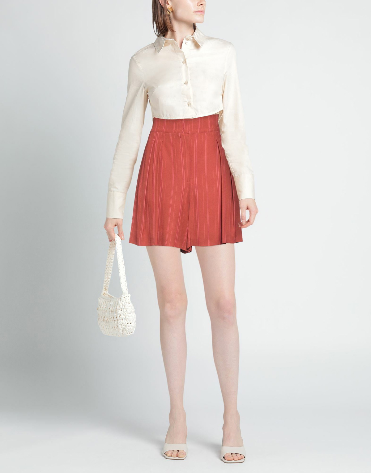 Jijil Womens Shorts & Bermuda Shorts Rust
