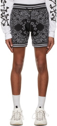 AMIRI Black Bandana B-Ball Shorts