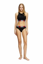 Diesel Three-pack briefs with maxi-logo waist - Panties Womens in Black
