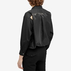 Comme des Garçons Men's Satin Blend Panel Shirt in Black