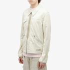 Acne Studios Men's Ondrey Faux Suede Jacket in Beige