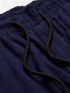 Post-Imperial - Ikeja Cotton Drawstring Trousers - Blue