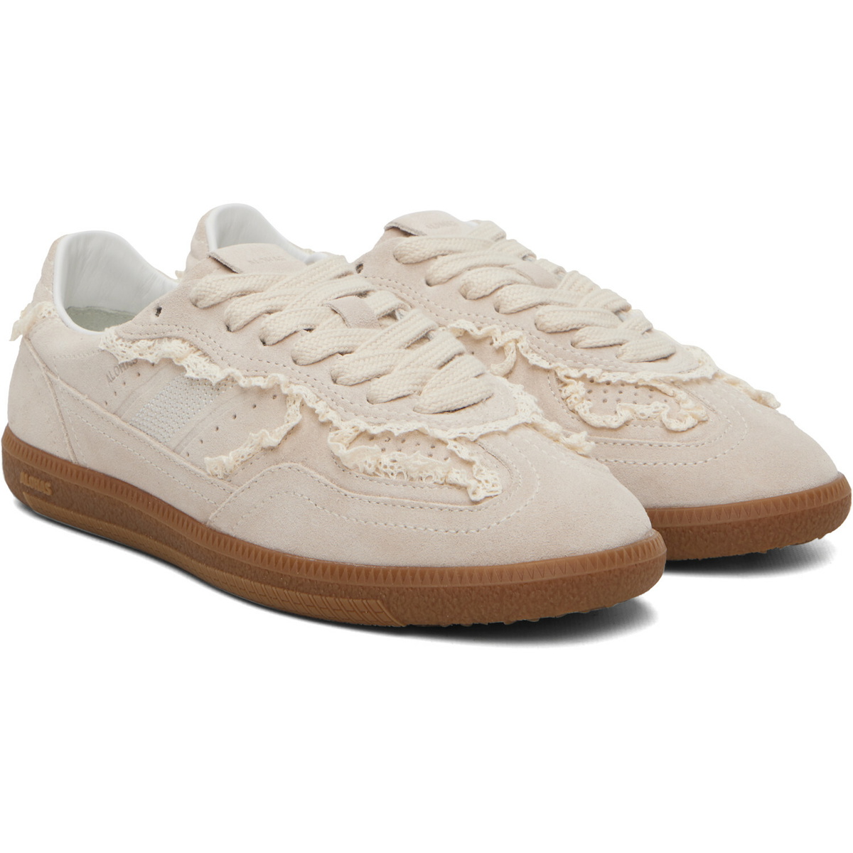 Alohas Beige Tb.490 Crochet Leather Sneakers