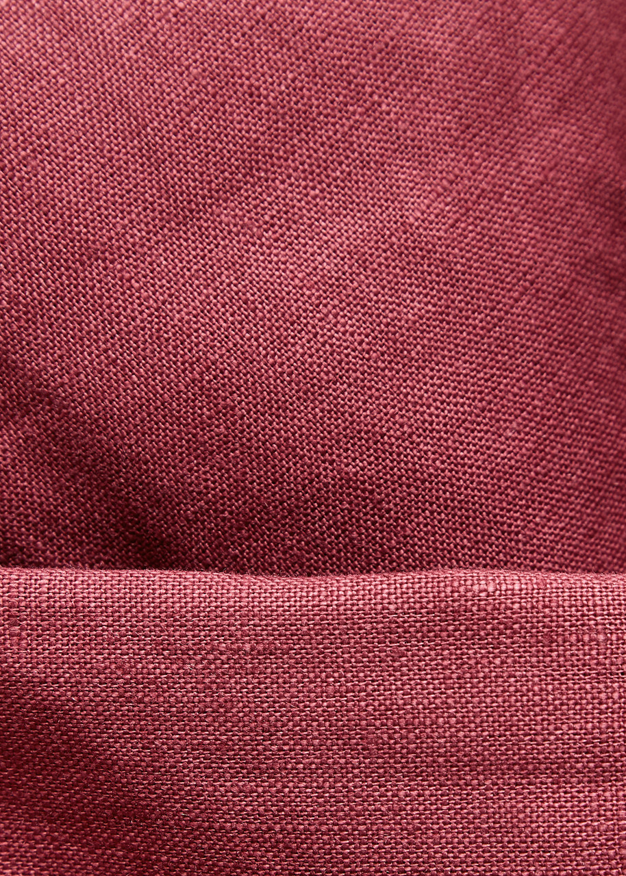 Faithfull The Brand Syna Wide-leg Linen Trousers Dark Pink
