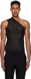 Ludovic de Saint Sernin Black Jay Organdy Top