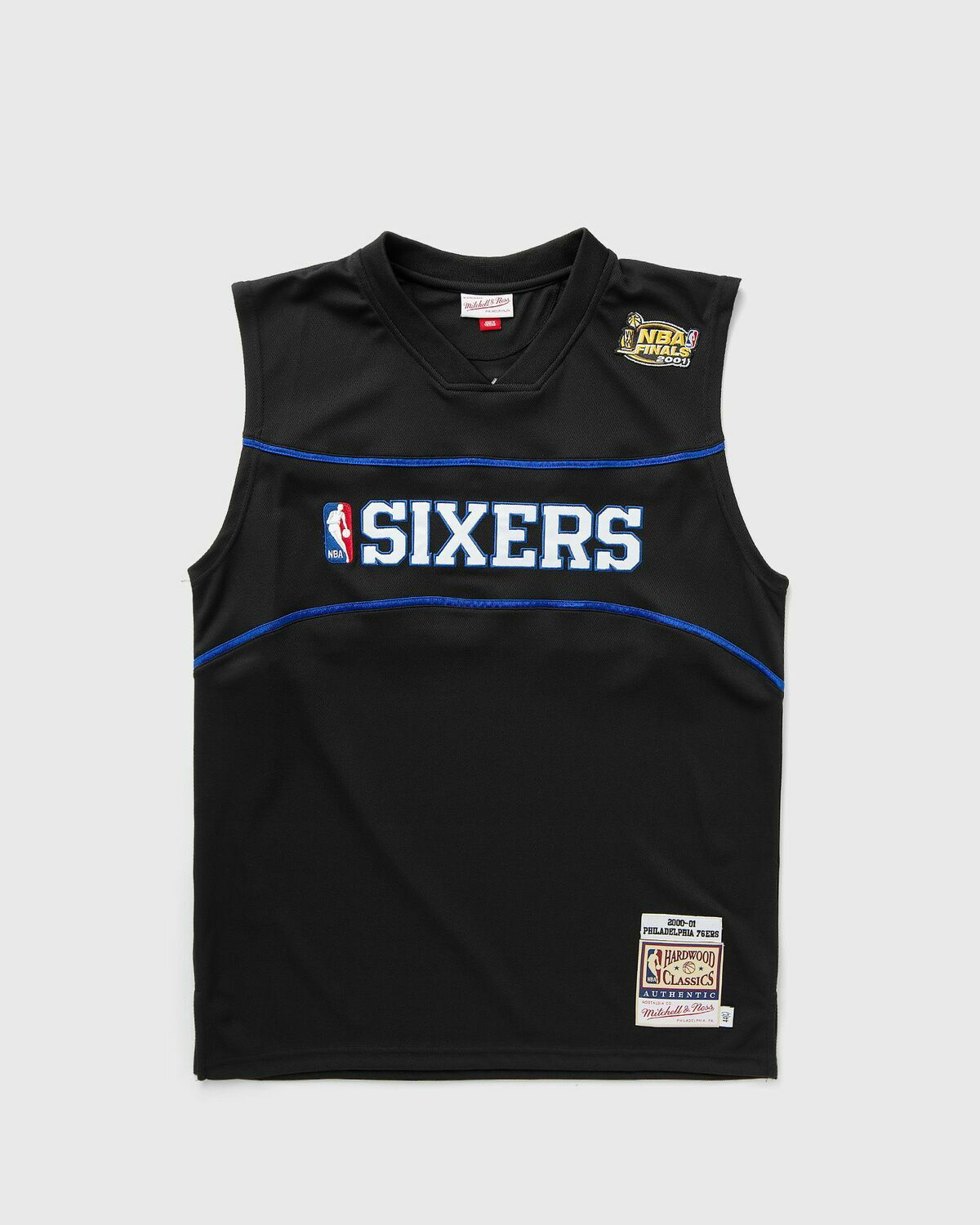 1990s Philadelphia 76ers Game Issued Black Shooting Shirt XL