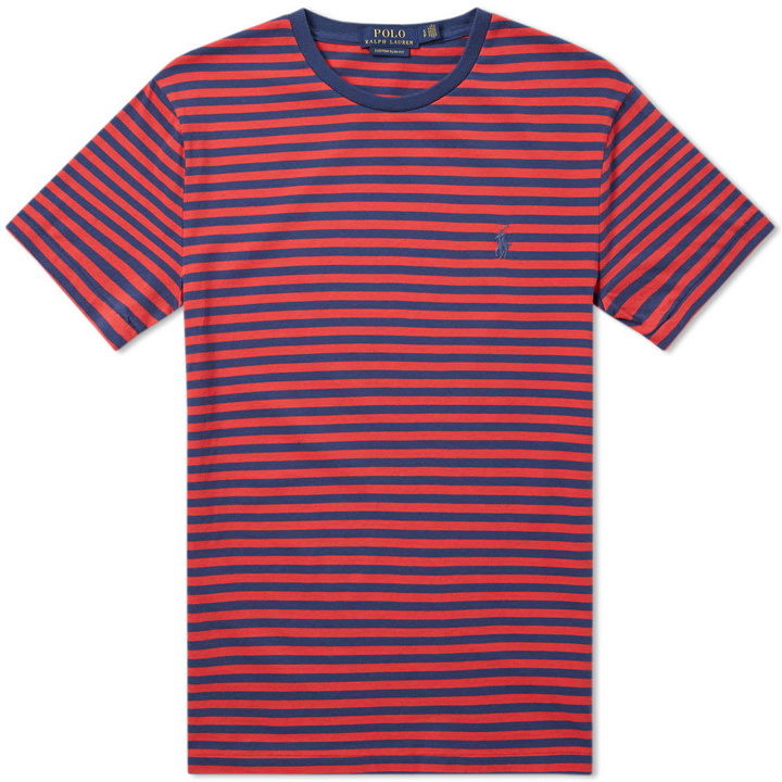 Photo: Polo Ralph Lauren Classic Stripe Tee Red