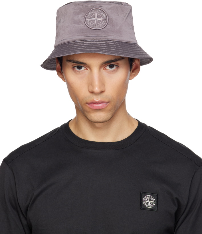 Photo: Stone Island Taupe 9100012 Nylon Metal ECONYL Bucket Hat