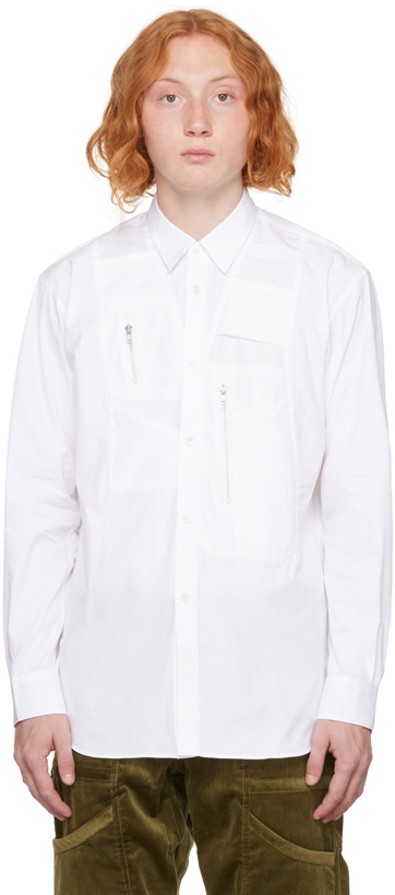 Photo: Comme des Garçons Shirt White Pocket Shirt