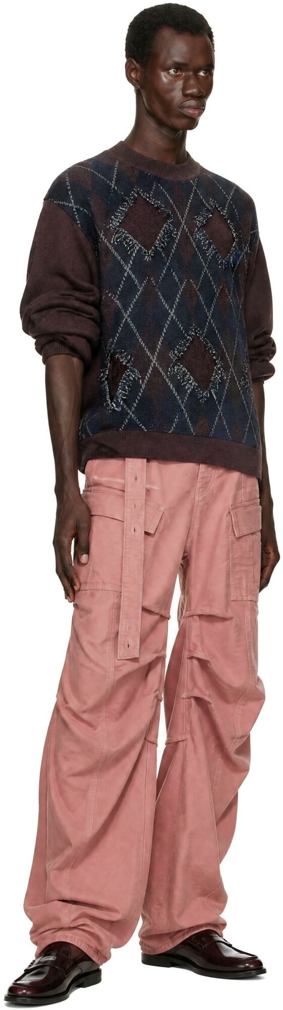 Y/Project Pink Gathered Cargo Pants