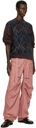 Y/Project Pink Gathered Cargo Pants