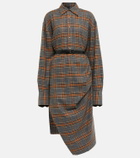 Petar Petrov Addam checked shirt dress