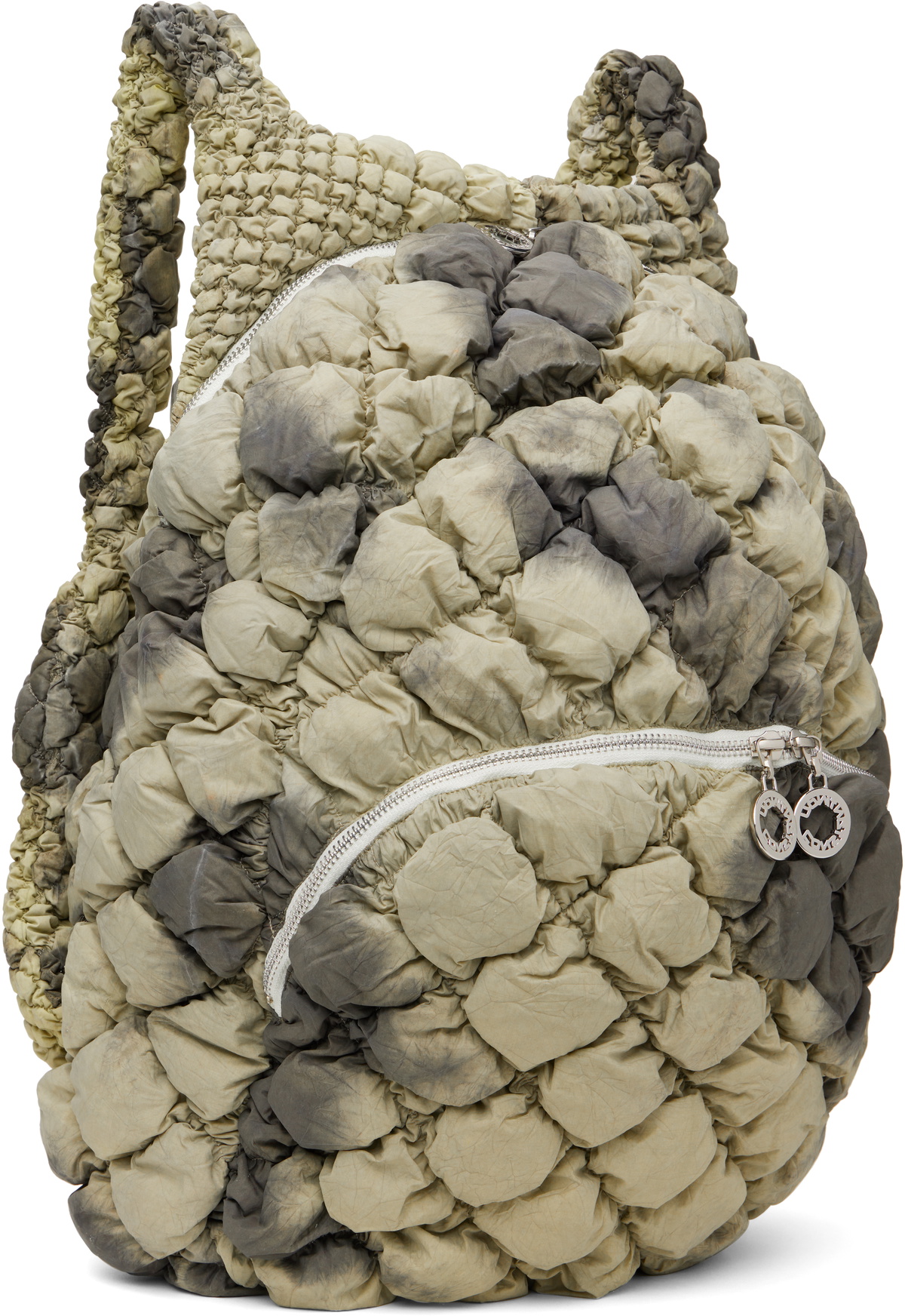 Charlie Constantinou Khaki Quilted Backpack