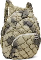 Charlie Constantinou Khaki Quilted Backpack