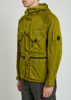 C.P. Company Panama Goggle Hooded Woven Jacket Green