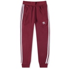 Adidas Men's 3 Stripe Pant in Shadow Red