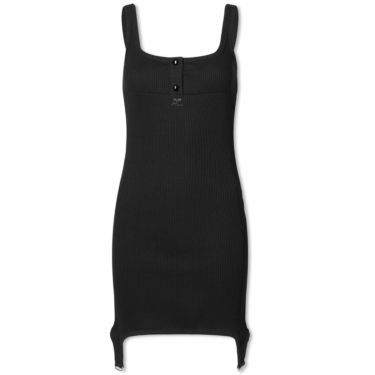 Photo: Courreges Women's Courrèges 90s Rib Tank Dress in Black