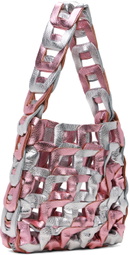 SC103 Pink & Silver Links Tote