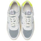 Filling Pieces White and Yellow Plasma Orbit 2.0 Low Sneakers
