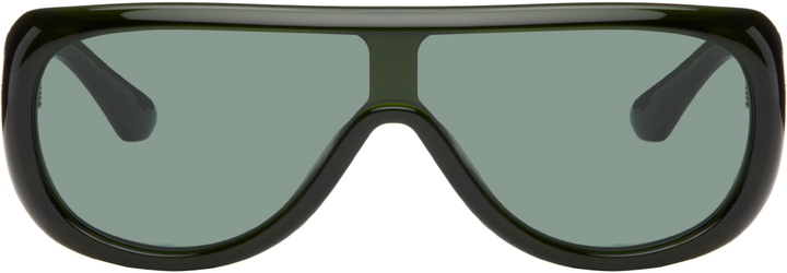 Photo: Port Tanger SSENSE Exclusive Green Sayf Sunglasses