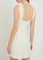 Rebecca Vallance Hermoine Bow-embellished Crepe Mini Dress Ivory