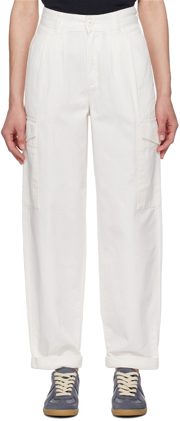 Photo: Carhartt Work In Progress White Collins Trousers