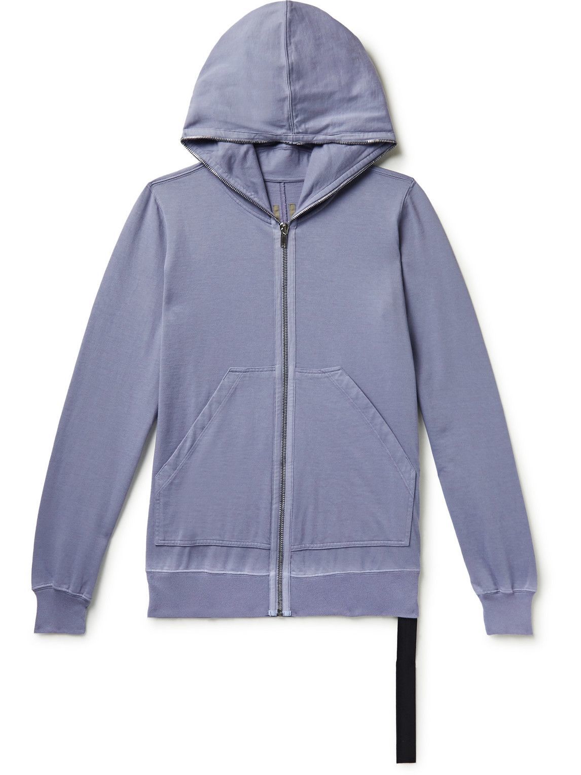Rick Owens - Organic Cotton-Jersey Zip-Up Hoodie - Purple Rick Owens
