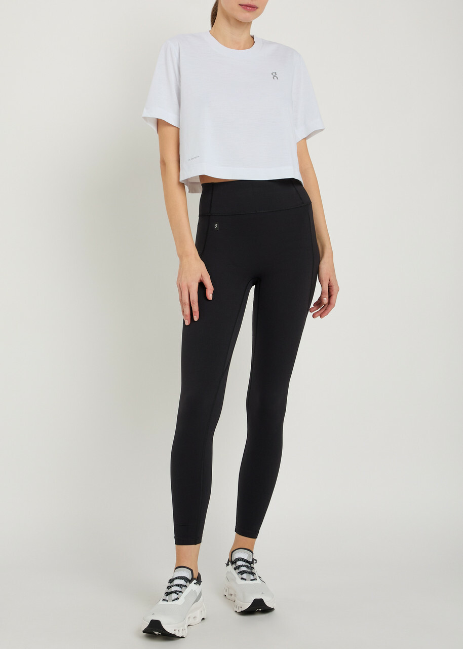 ON Train-t Crop Logo Jersey T-shirt White