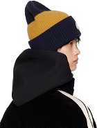 Moncler Genius Moncler x Palm Angels Navy & Yellow Beanie