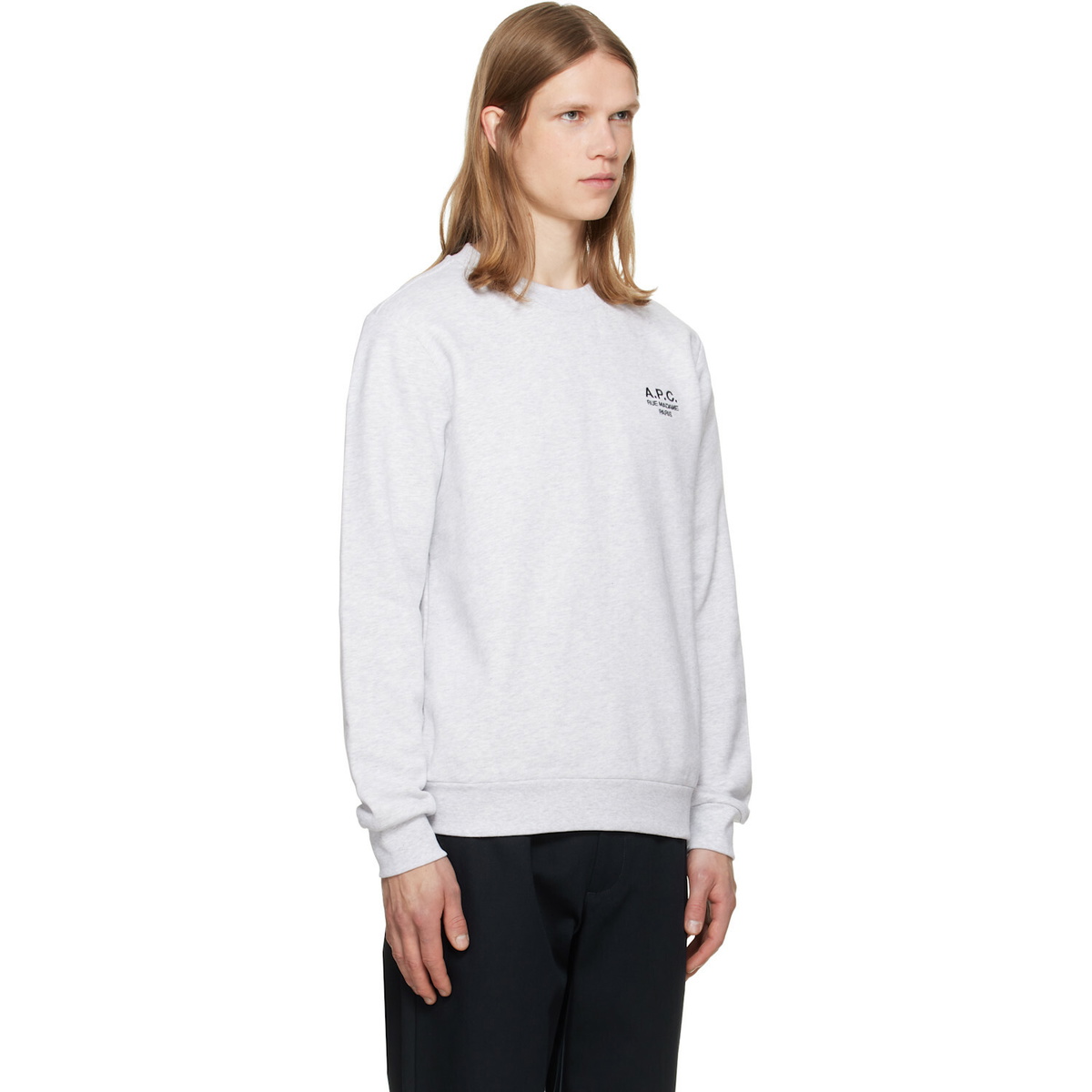 A.P.C. Gray Standard 'Rue Madame' Sweatshirt