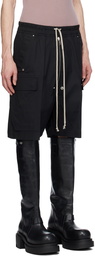 Rick Owens Black Cargobela Shorts