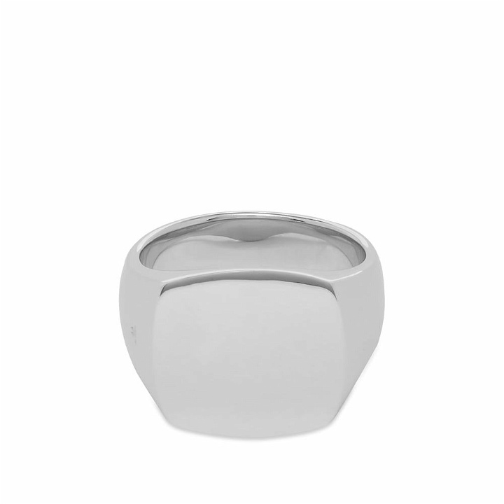 Photo: Tom Wood Men's Cushion Polished Ring in Silver