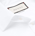 Gucci - Slim-Fit Logo-Detailed Cotton Shirt - White