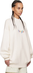 VETEMENTS White 'Single' Sweater