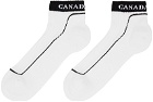 Canada Goose White Boundary Low Sock