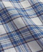 Brooks Brothers Men's Irish Linen Check Sport Shirt | Blue