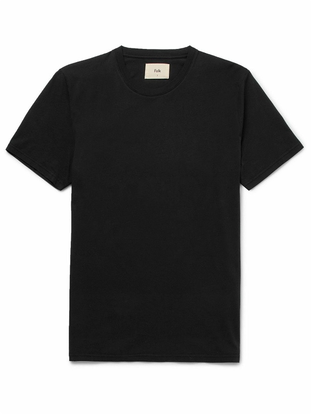 Photo: Folk - Assembly Cotton-Jersey T-Shirt - Black