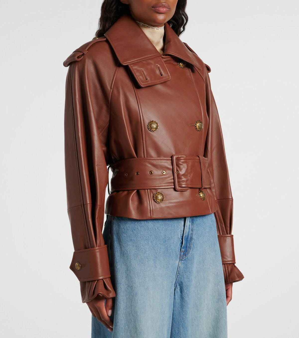 Zimmermann Hypnotic cropped leather jacket