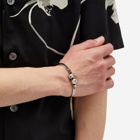 Alexander McQueen Men's Skull Cuff Bracelet in Silver
