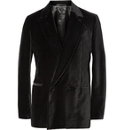 Berluti - Black Unstructured Double-Breasted Velvet Blazer - Men - Black