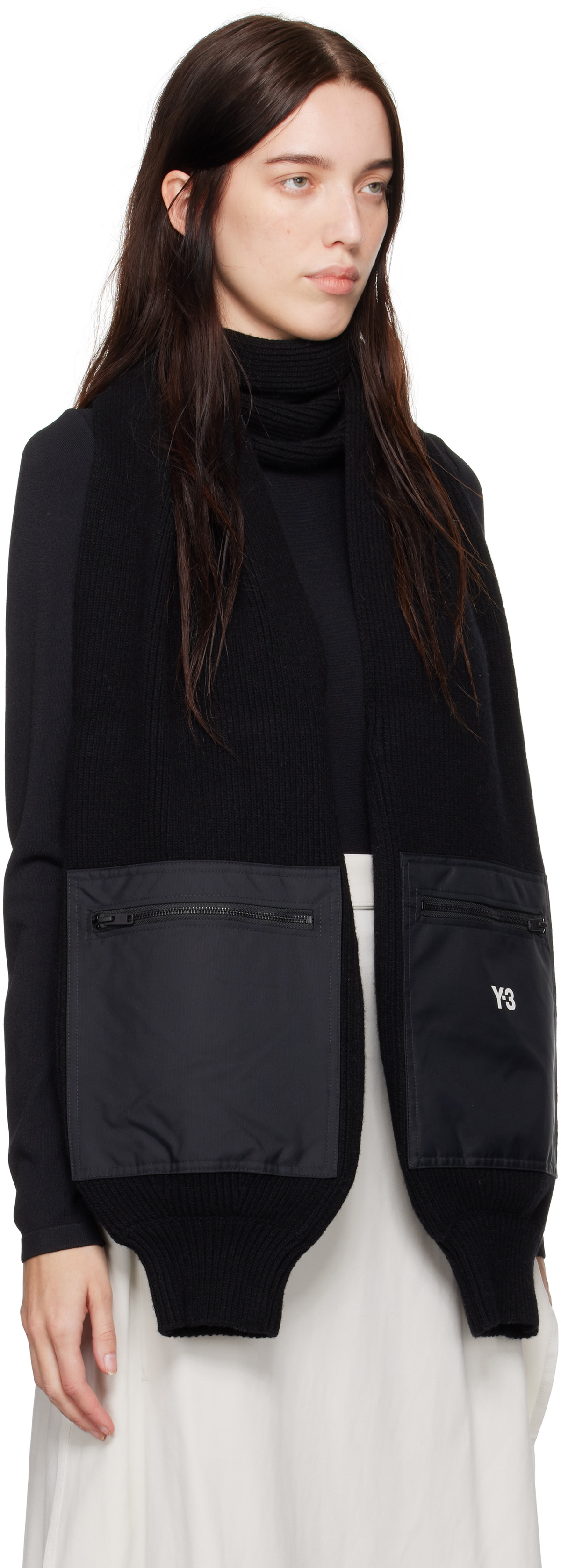 Y-3 Black Sleeve Shawl