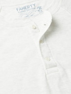 Faherty - Pima Cotton and Modal-Blend Henley T-Shirt - Neutrals