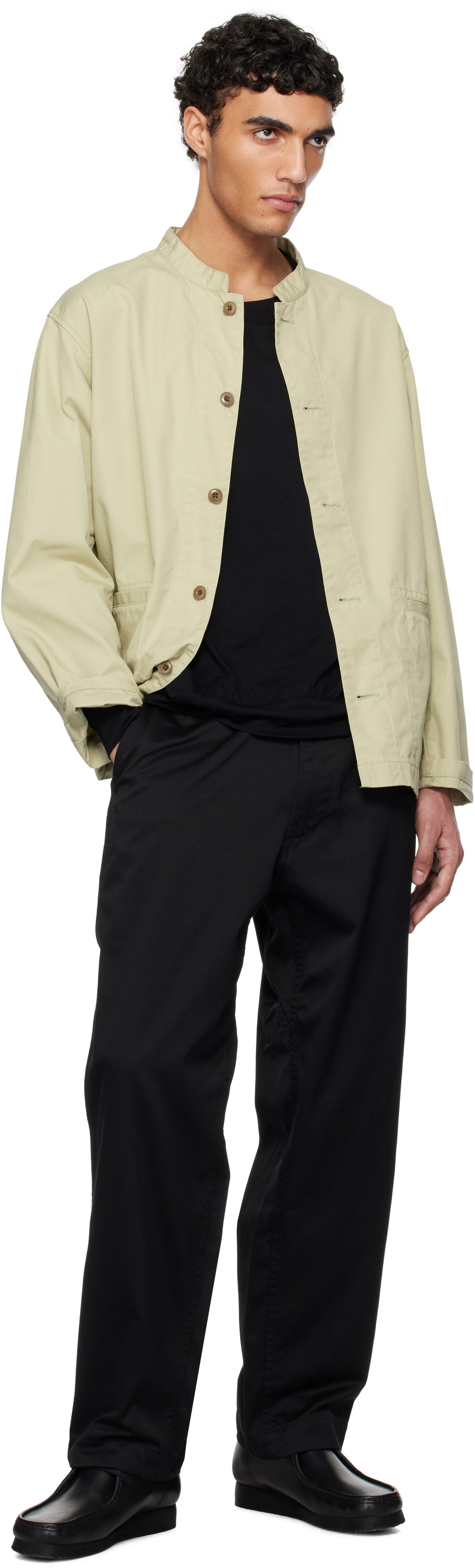 nanamica Green Band Collar Shirt Jacket Nanamica