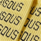 Bisous Skateboards x3 Socks in Yellow
