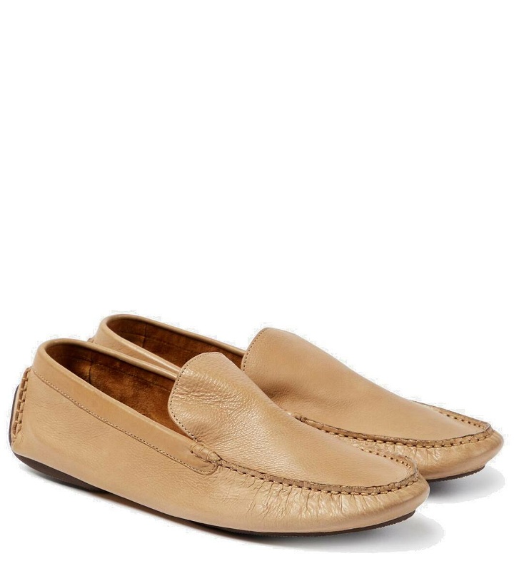 Photo: The Row Lucca leather moccasins