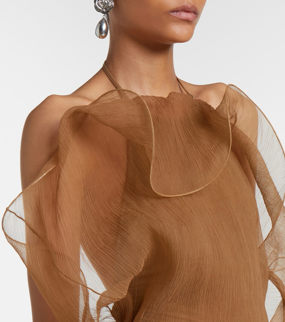 Magda Butrym Sheer silk organza gown