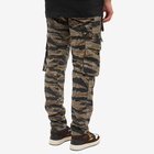 Rhude Men's Tiger Camo Classic Cargo Pant in Camo Brown/Black